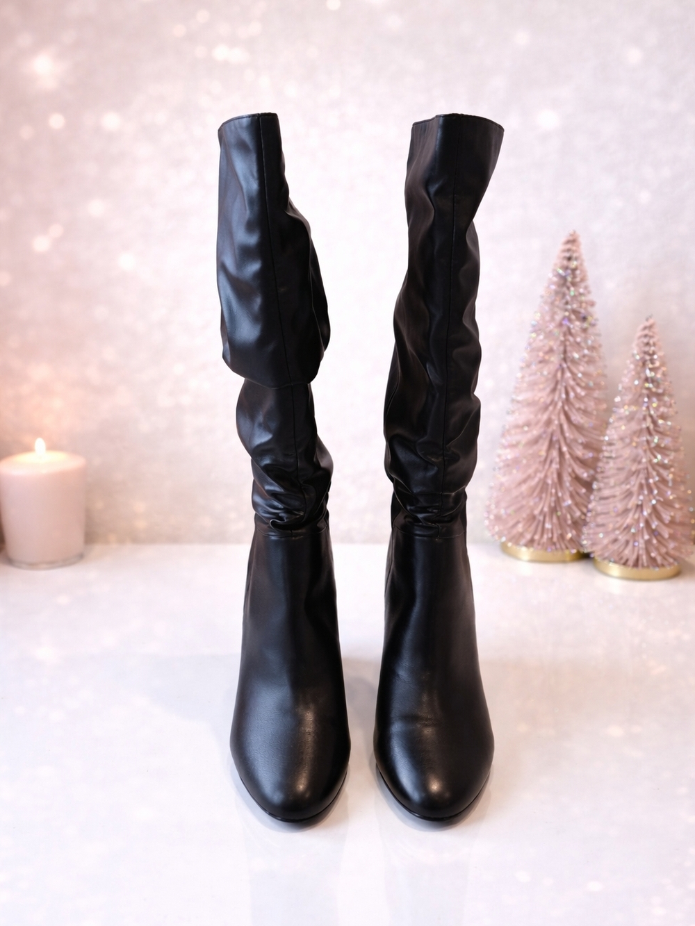Nine West Black Over-the-Knee Slouch Boots